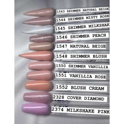 18 мл-банка полная под крышку геля для Наращивания Shimmer misty rose-Мерцающая туманная роза ___SLK(1544)