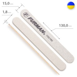 13 см Маленька пилочка для нігтів ФУРМАН 100/180 із грецького корунду з острова Наксос ___MRL375G (031)