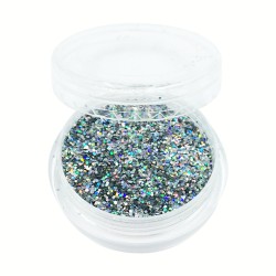 Гліттер в баночці СРІБЛО...